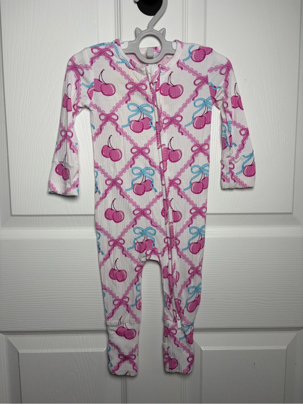 Posh Peanut Amarena Cherry Convertible Romper 6-9M